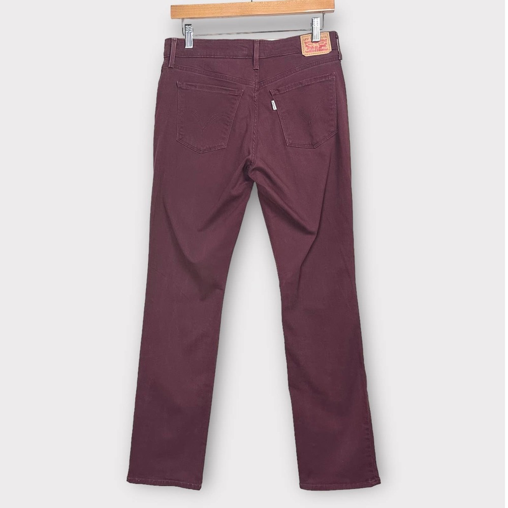 Levi's Jeans 505 Straight Leg Burgundy Size 28
